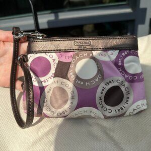 Coach Y2K Signature Satin Scarf Wristlet